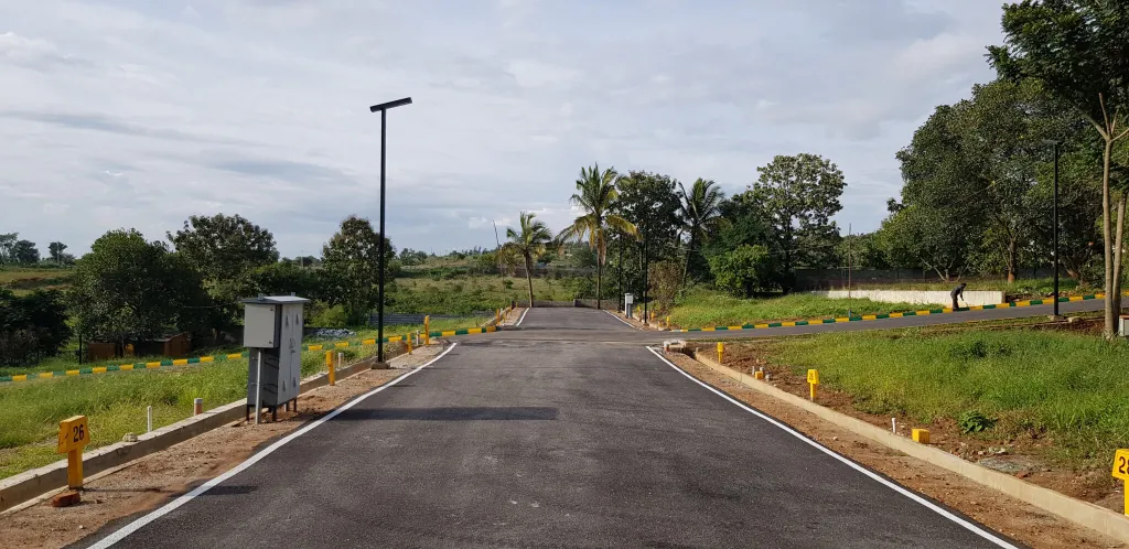 Opulence — landscaped internal road