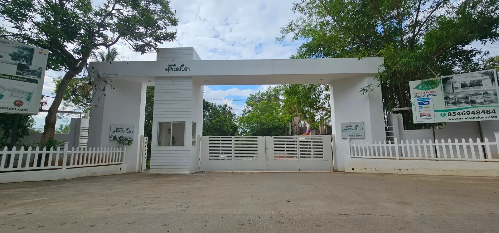 Nanda Prakruthi plotted layout in Near Art of Living Ashram
